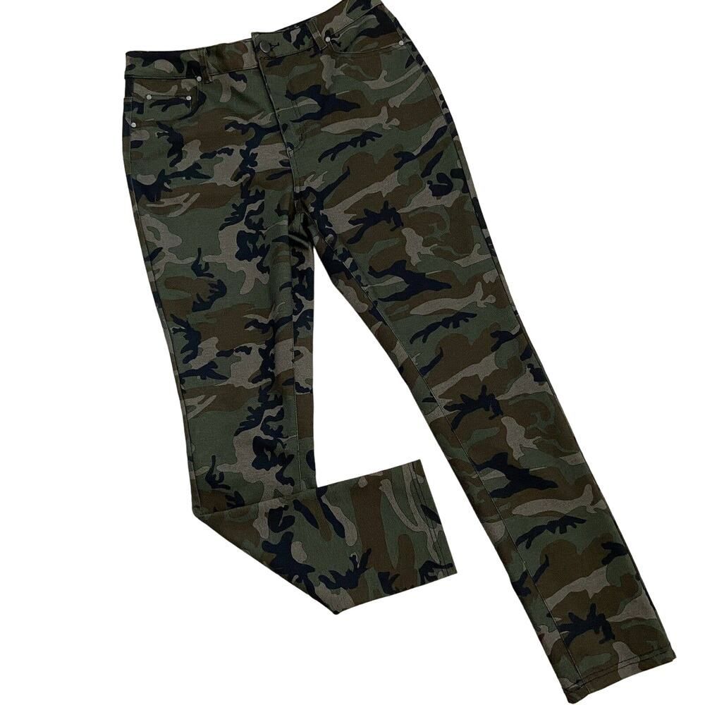 Avec Les Filles By Anthropologie High Rise Skinny Ankle Pants Jeggings Camo